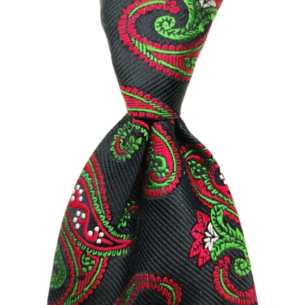 J Z Richards Tie Paisley Pattern Gallery Collection Multicolor All Silk 59 x 3⅝"
